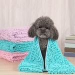 Pet secador de toalhas Ultra-absorvente Dog Bath Blanket Toalha chenille toalha limpa