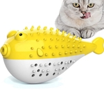 Pet Shop Cat Brinquedos Catnip forma de peixe gato escova de dentes mordida-Resistência Dentes Toy limpeza