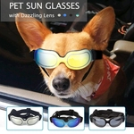 Pet Sun Glasses Pet Óculos impermeável à prova de vento Dazzling lente do olho óculos de proteção para cãe Multicolor