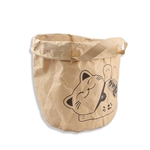 Pet suprimentos saco do gato papel duplo kraft bolsa ambiental
