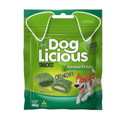 Petisco Dog Licious Snacks Dental Fresh 45g