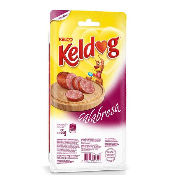 Petisco Kelco Keldog Salsicha de Calabresa para Cães