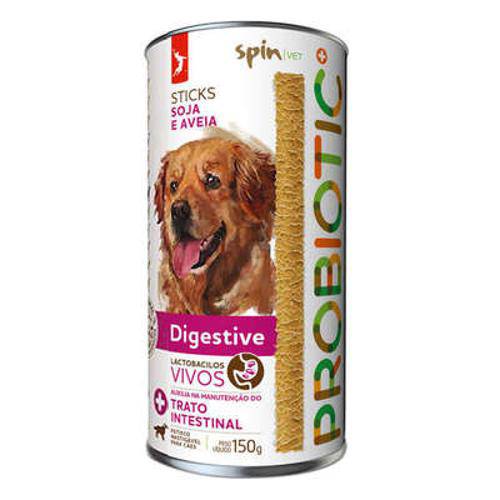 Petisco Spin Pet Stick Probiotic Digestive Sabor Soja e Aveia - 150 G