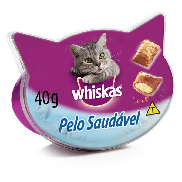 Petisco Whiskas Temptations Pelo Saudável - 40 G