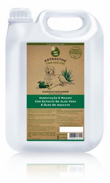 PetLab Extractos - Condicionador para Cães Adultos - Abacate e Aloe Vera - 5 Litros