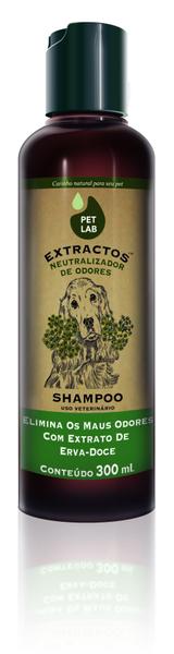 PetLab Extractos - Shampoo Neutralizador de Odores para Cães - Erva Doce - 300 Ml