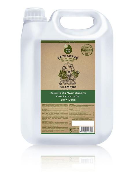PetLab Extractos - Shampoo Neutralizador de Odores para Cães - Erva Doce - 5 Litros