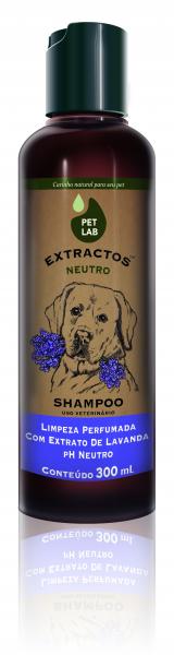PetLab Extractos - Shampoo Neutro para Cães - Lavanda - 300 Ml