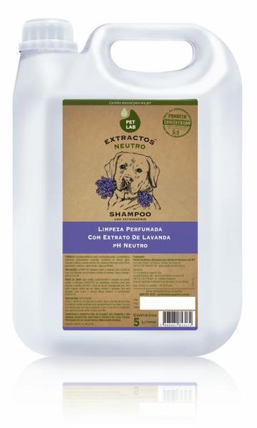 PetLab Extractos - Shampoo Neutro para Cães - Lavanda - 5 Litros