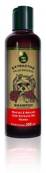 PetLab Extractos - Shampoo para Cães com Pelos Escuros - Henna - 300 Ml