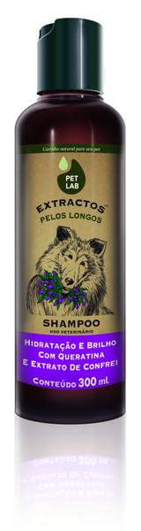 PetLab Extractos - Shampoo para Cães com Pelos Longos - Confrei - 300 Ml