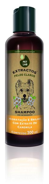 PetLab Extractos - Shampoo para Cães Pelos Claros - Camomila - 300 Ml