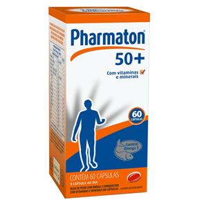 Pharmaton 50+ Sanofi - SEM SABOR - 60 CÁPSULAS
