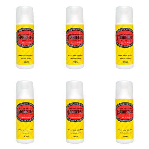 Phebo Odor de Rosas Desodorante Spray 90g (kit C/06)