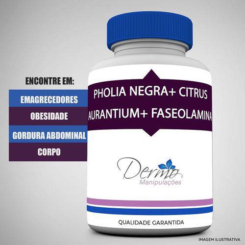 Pholia Negra 100mg + Citrus Aurantium 100mg + Faseolamina 200mg- Queime Gordura