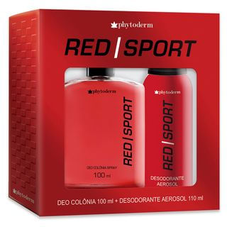 Phytoderm Red Sport Kit – Perfume Masculino + Desodorante Aerosol Kit