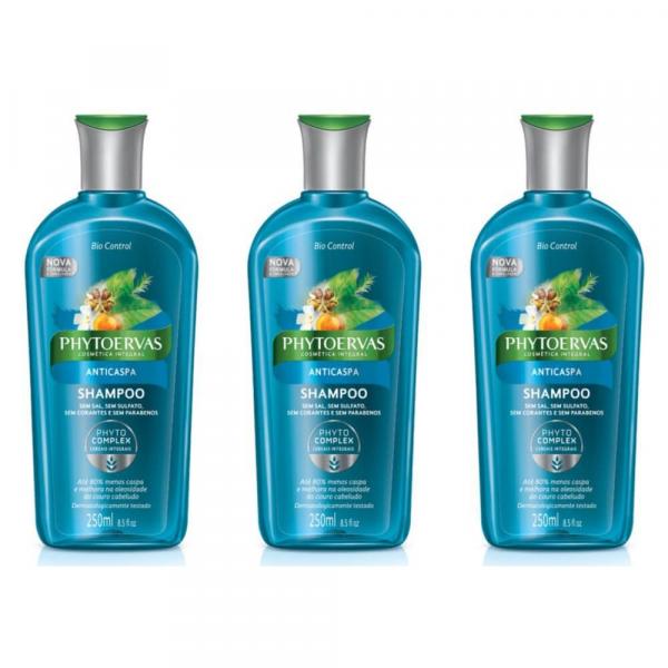 Phytoervas Anticaspa Shampoo 250ml (Kit C/03)