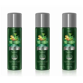 Phytoervas Controle Oleosidade Shampoo a Seco 150ml - Kit com 03