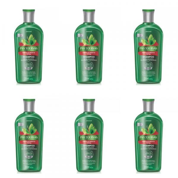 Phytoervas Fortalecimento Total Shampoo 250ml (Kit C/06)