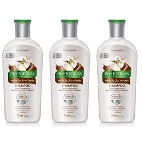 Phytoervas Hidratação Intensa Shampoo 250ml - Kit com 03