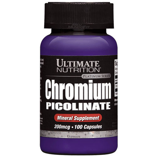 Picolinato Cromo Chromium 200mcg 100caps Ultimate Nutrition