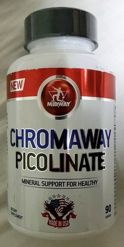 Picolinato de Chromo 90 Tabs - Midway
