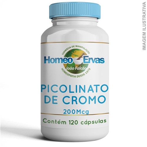 Picolinato de Cromo 200Mcg - 120 Cápsulas