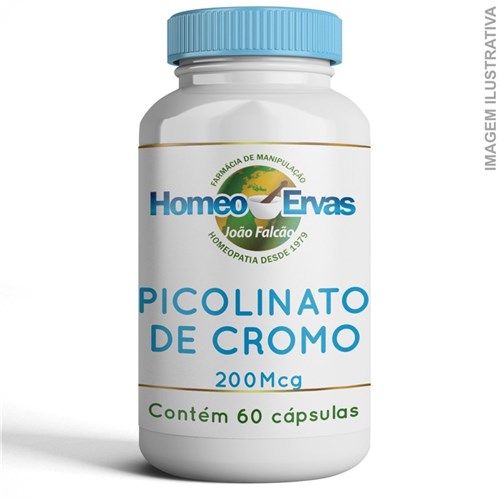 Picolinato de Cromo 200Mcg - 60 Cápsulas