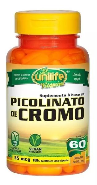 Picolinato de Cromo 60 Cápsulas 500mg Unilife