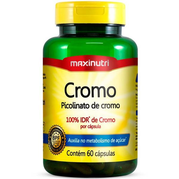 Picolinato de Cromo - 60 Cápsulas - Maxinutri