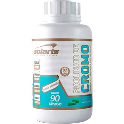 Picolinato de Cromo com 90 Cápsulas - Solaris Nutrition