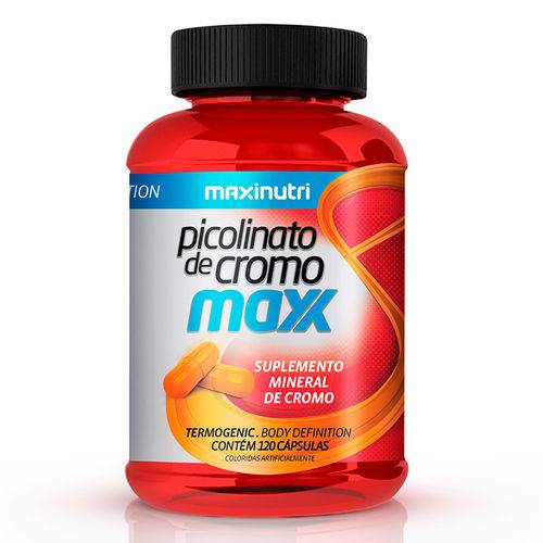 Picolinato de Cromo Maxx - 120 Cápsulas - Maxinutri