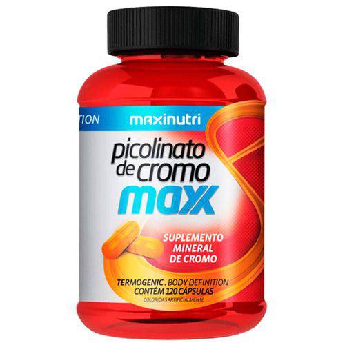 Picolinato de Cromo Maxx com 120 Cápsulas - Maxinutri
