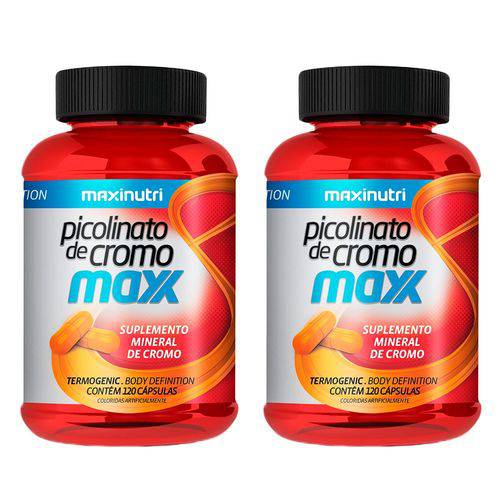 Picolinato de Cromo Maxx - 2X 120 Cápsulas - Maxinutri