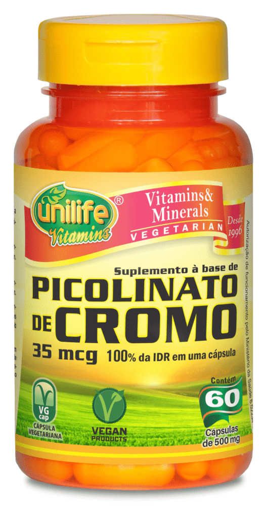 Picolinato de Cromo Unilife 60 Cápsulas