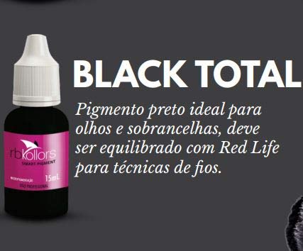Pigmento Rb Kollors 15ml Black Total