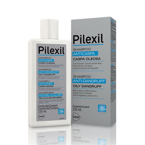 Pilexil Shampoo Anticaspa Caspa Oleosa com 150ml