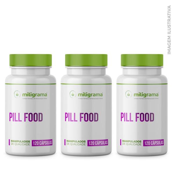 Pill Food 120 Cápsulas (3 UND) - Miligrama