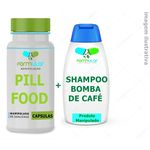 Pill Food 60 Capsulas + Shampoo Bomba De Café 200ml