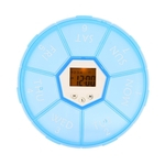 Pill Temporizador 7 Dias Box Pills Reminder Digital Medicina Organizador LED Container Luz 4 grupos Alarm Clock