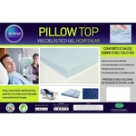 Pillow Top Hospitalar Anti Escaras Viscoelástico Nasa Gel Infusion 88 X 1,88 X 8cm Aumar