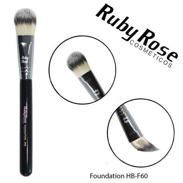 Pincel para Maquiagem Ruby Rose Foundation HB-F60
