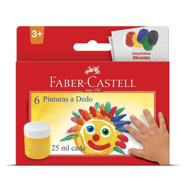 Pintura a Dedo Faber Castell 6 Cores - Faber-castell