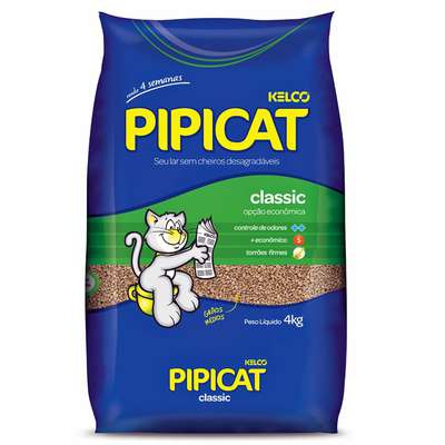 Pipicat Classic 4KG - Areia Higiênica - Kelco