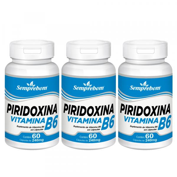 Pirodixina Vitamina B6 Semprebom - 180 Cap. de 240 Mg.