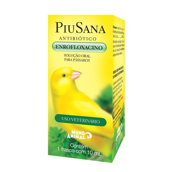 PiuSana Antibiótico Mundo Animal 10ml - Mundo Animal / Piusana
