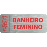 Placa Indicação Setor - Banheiro Feminino