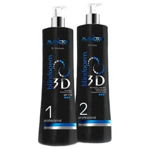 Plancton - Blindagem 3d Shampoo e Gloss 1l Cada