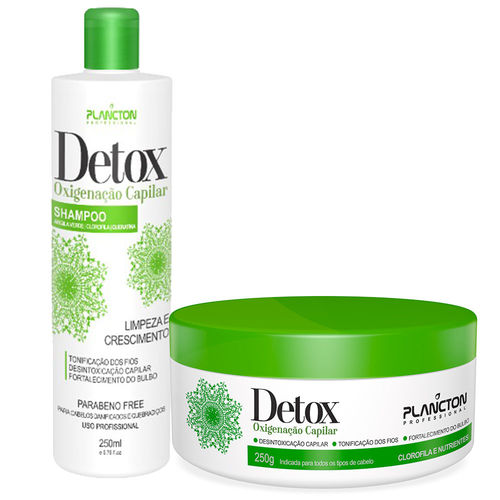 Plancton Kit Detox Oxigenação Capilar Shampoo e Máscara (2 X 250)