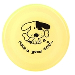 Plastic Animais Disco Voador Brinquedos Outdoor Sports Formação para Puppies Margem de Ouro Amarelo
